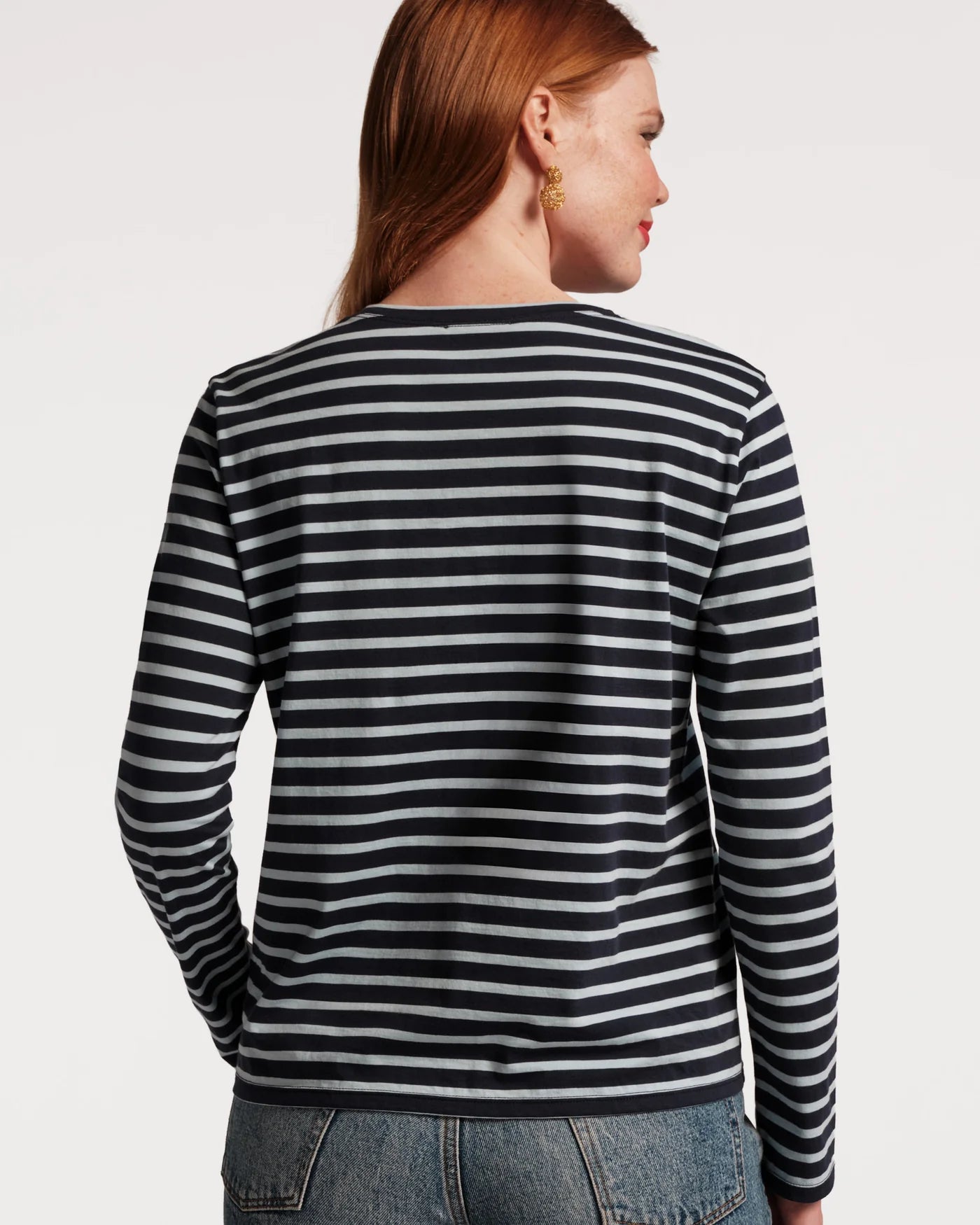 Frances Valentine Long Sleeved Striped T Shirt