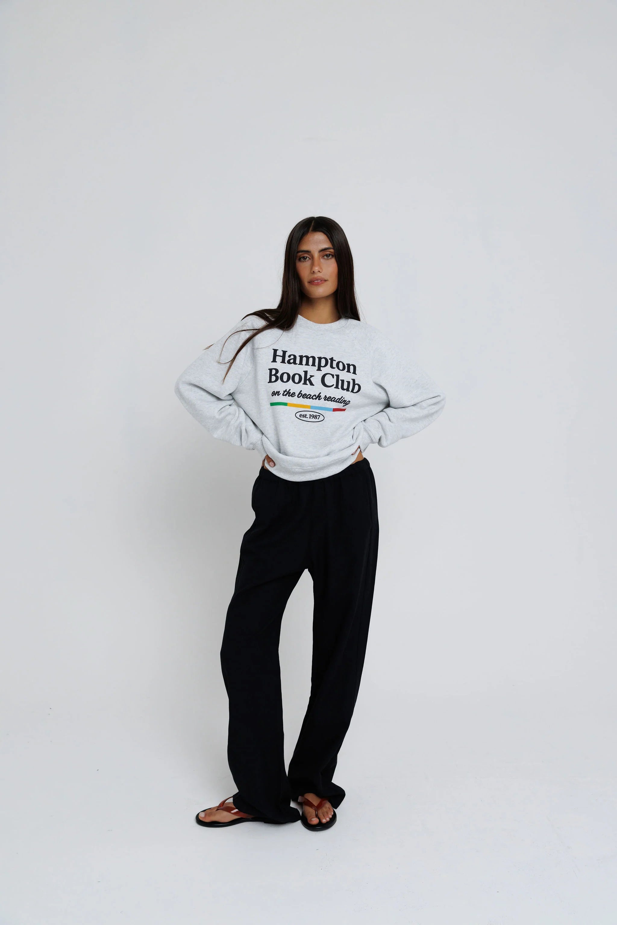 Sunny Somewhere Hampton Book Club Raglan Sweatshirt