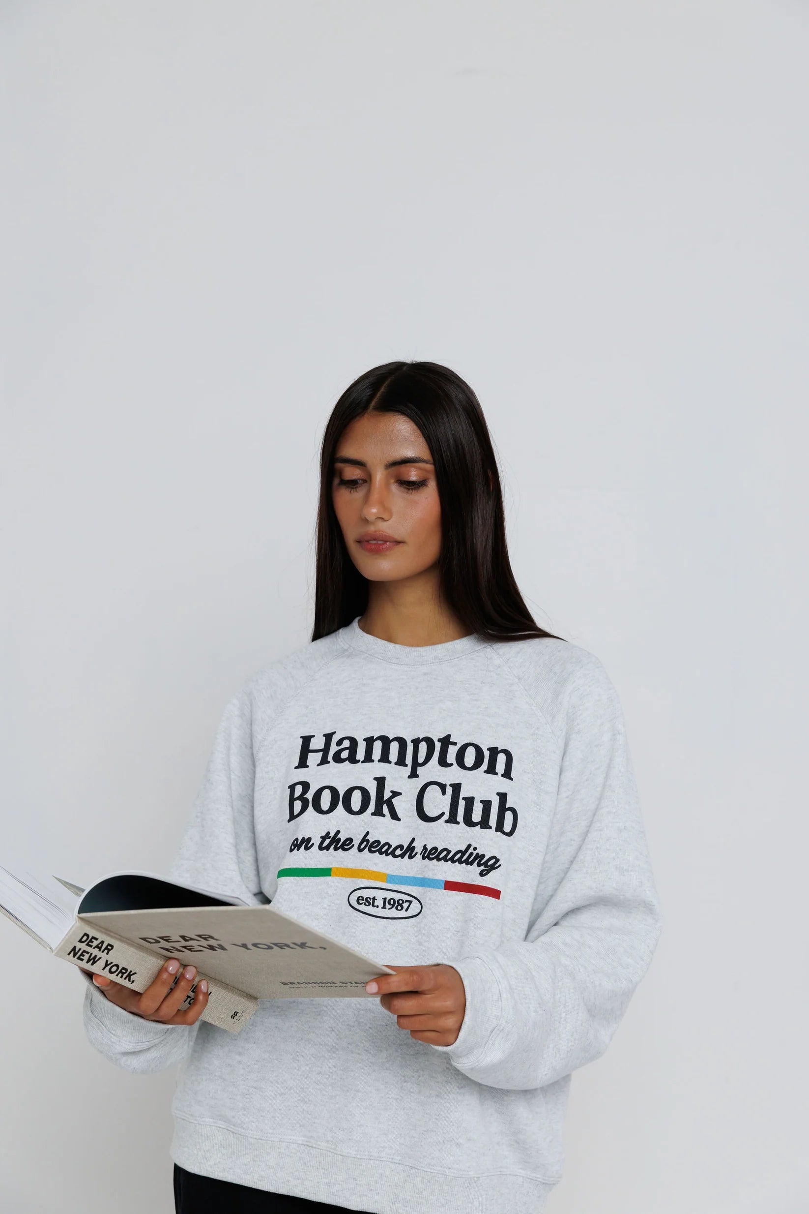 Sunny Somewhere Hampton Book Club Raglan Sweatshirt