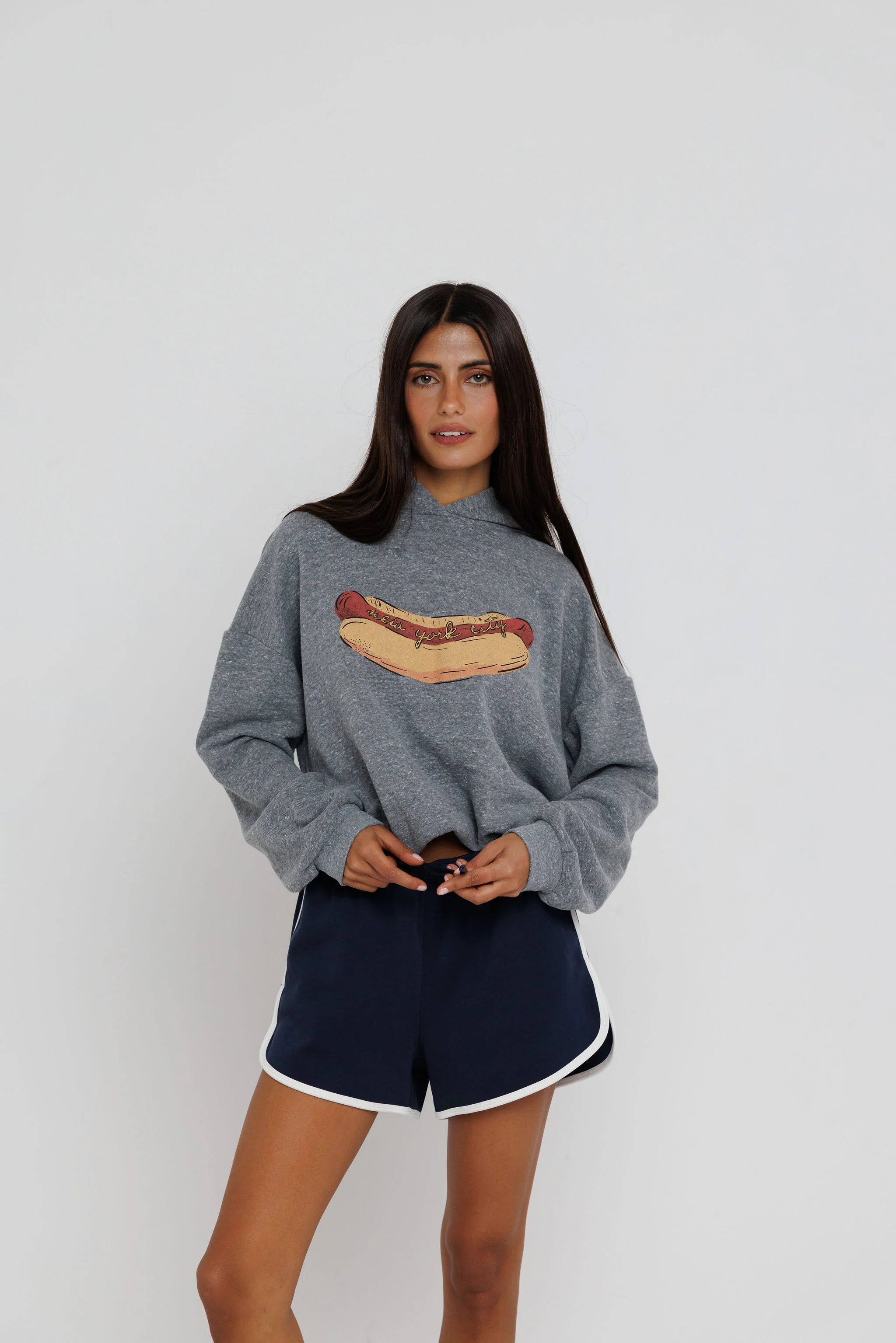 Sunny Somewhere New York Hot Dog Hoodie