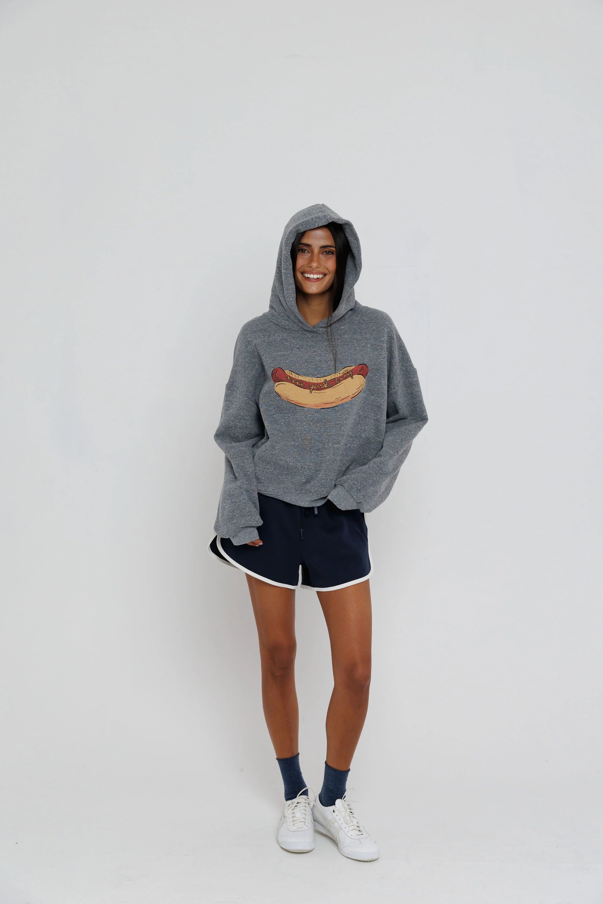 Sunny Somewhere New York Hot Dog Hoodie