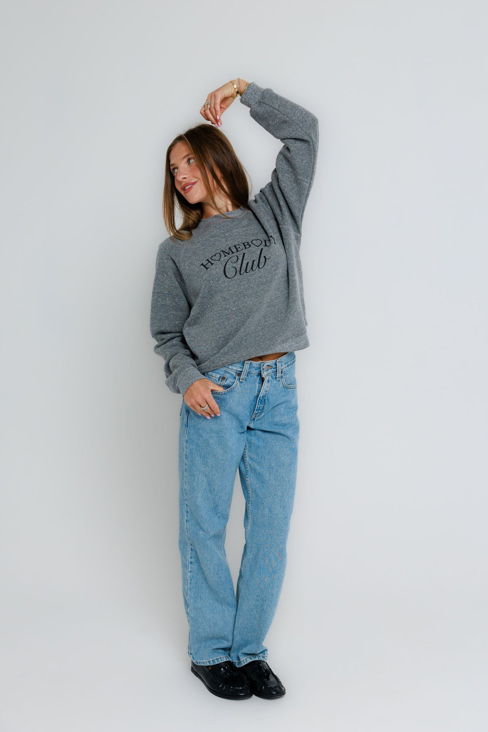 Sunny Somewhere Homebody Club Raglan Crew