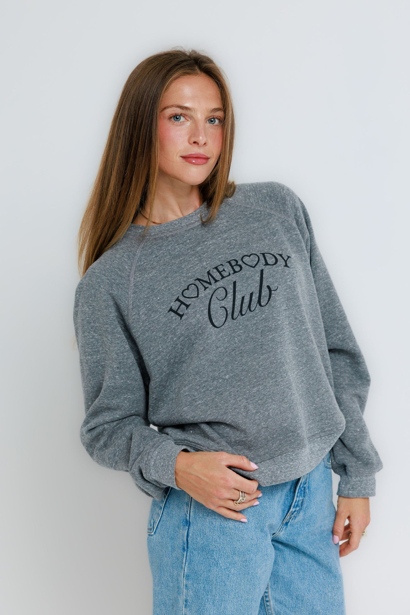 Sunny Somewhere Homebody Club Raglan Crew