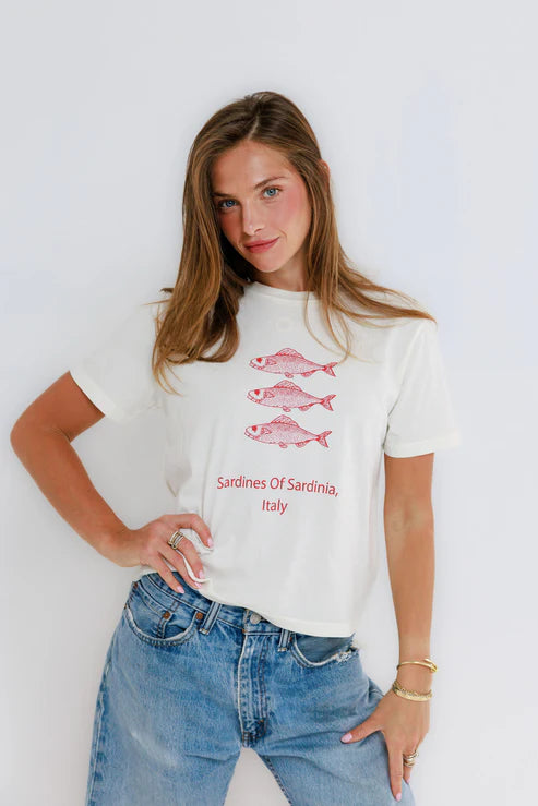 Sunny Somewhere Sardines of Sardinia Everyday Tee