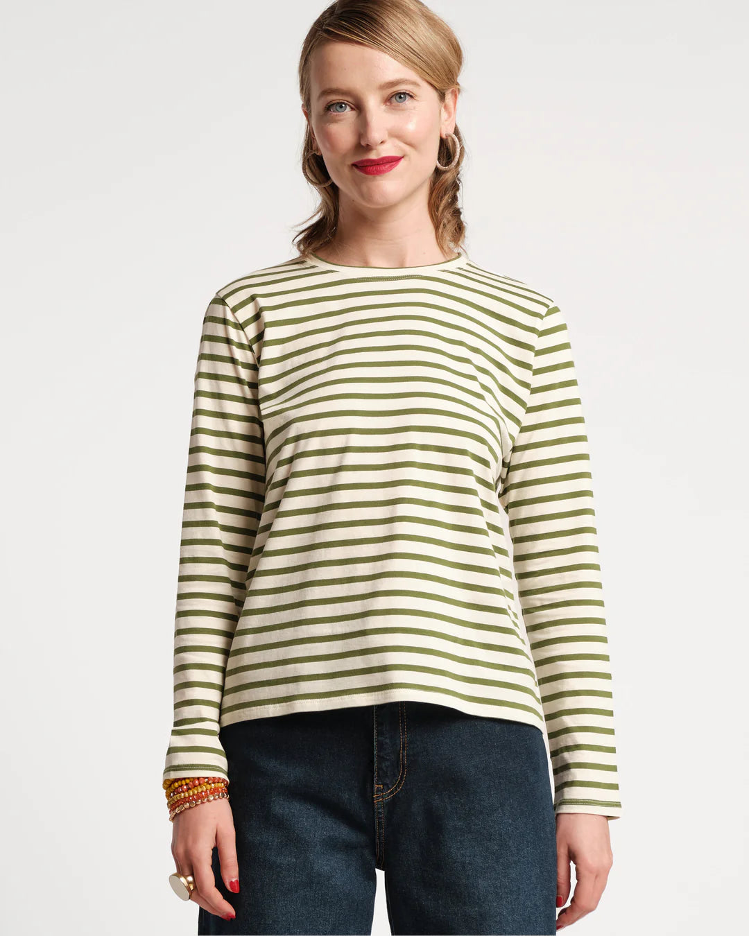 Frances Valentine Long Sleeve Striped Tee