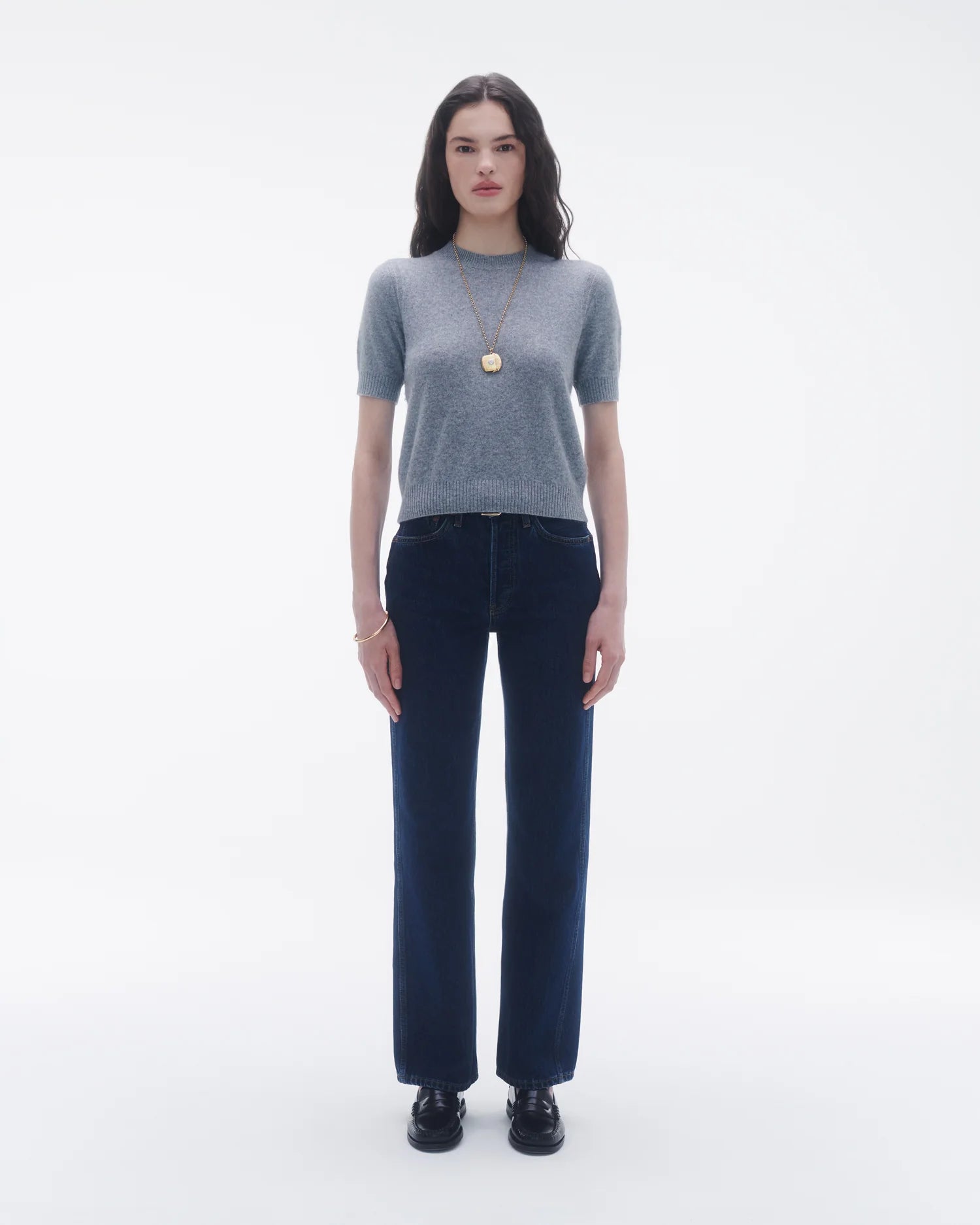 Guest in Residence Cashmere Sweater Tee W28710JL