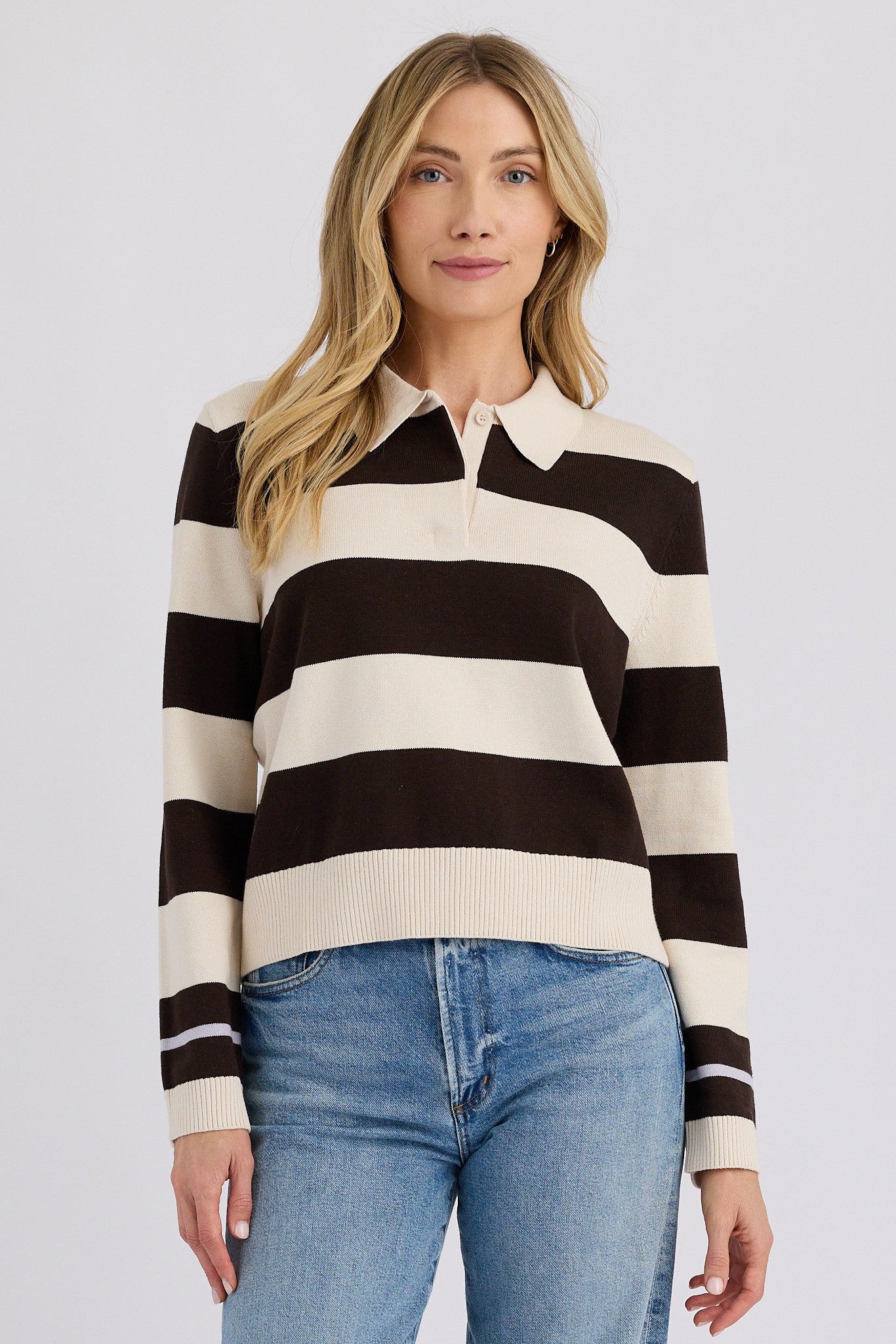 Stitches and Stripes Shawn Pullover SSFA26-06-S