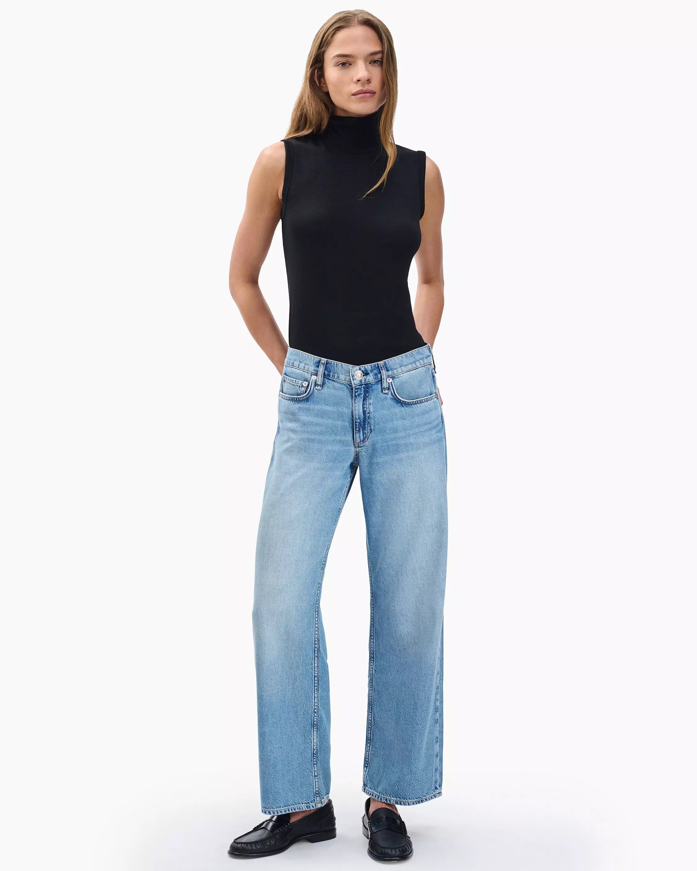 Rag & Bone Saige Ankle Relaxed Straight Jeans