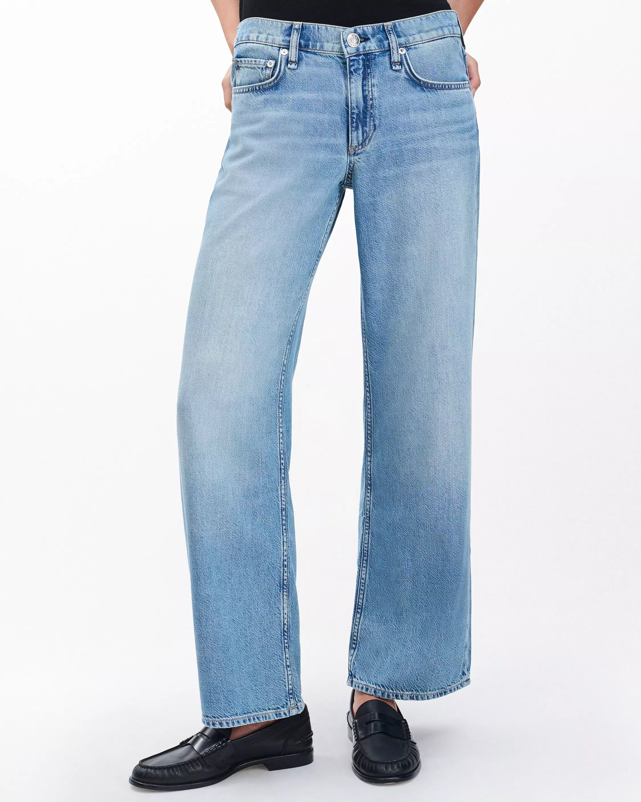 Rag & Bone Saige Ankle Relaxed Straight Jeans