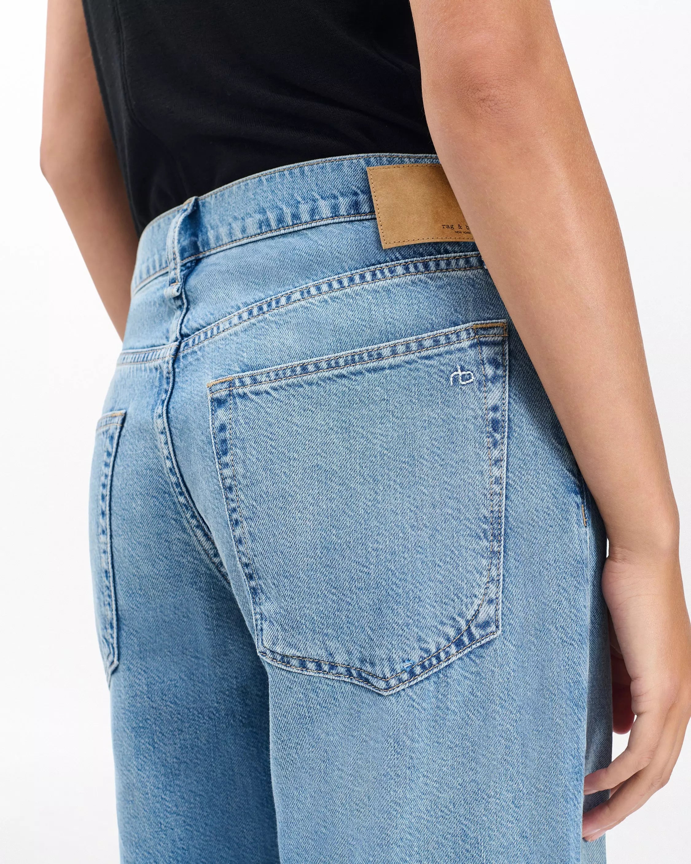 Rag & Bone Saige Ankle Relaxed Straight Jeans