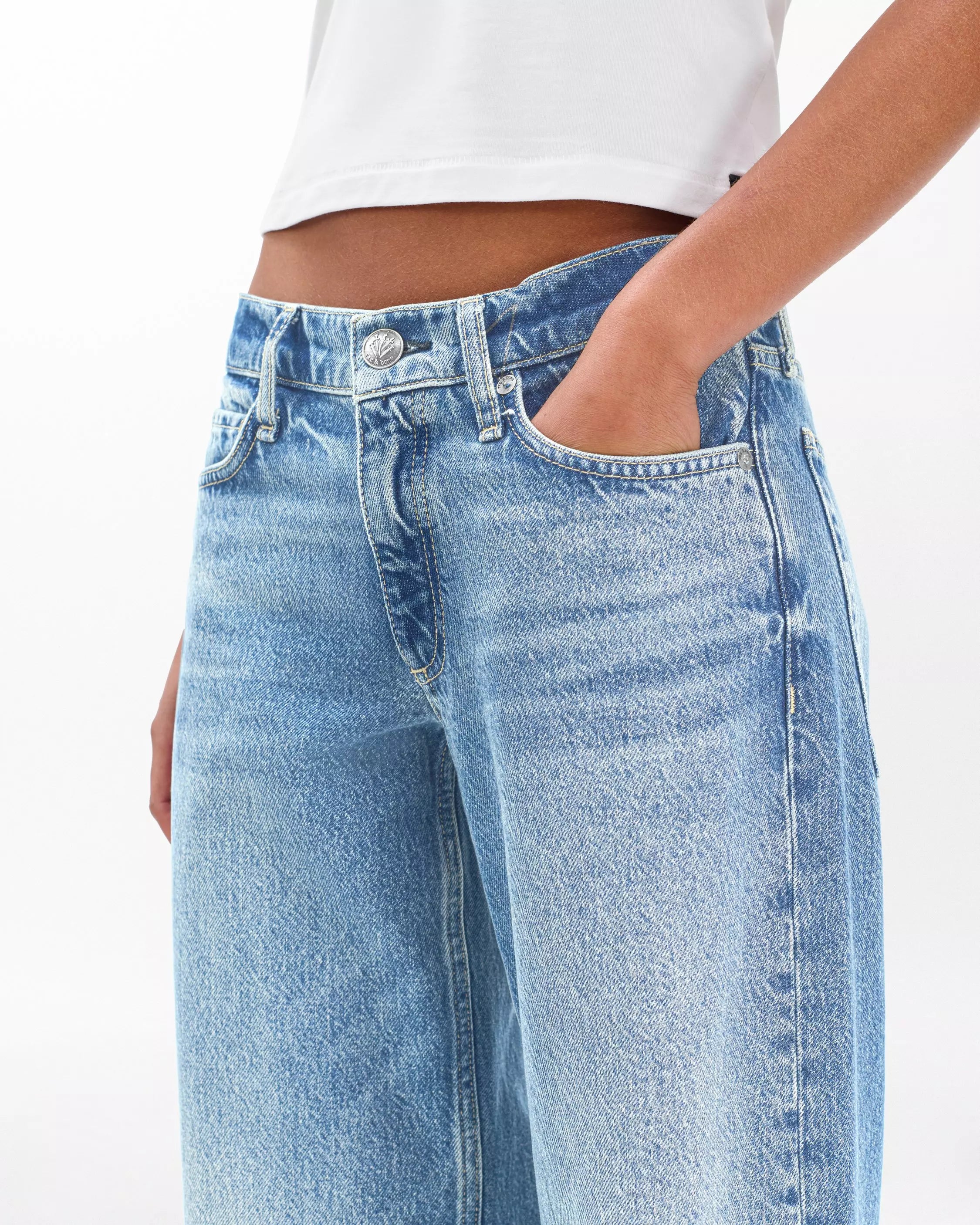 Rag & Bone Saige Ankle Relaxed Straight Jeans