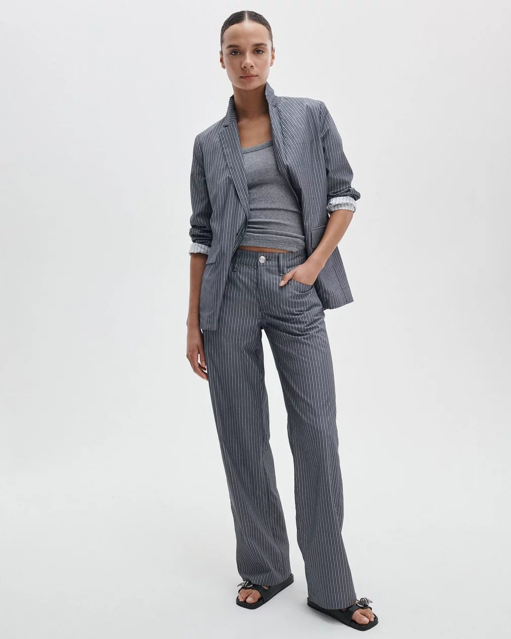 Rag & Bone Saige Stripe Poplin Pant