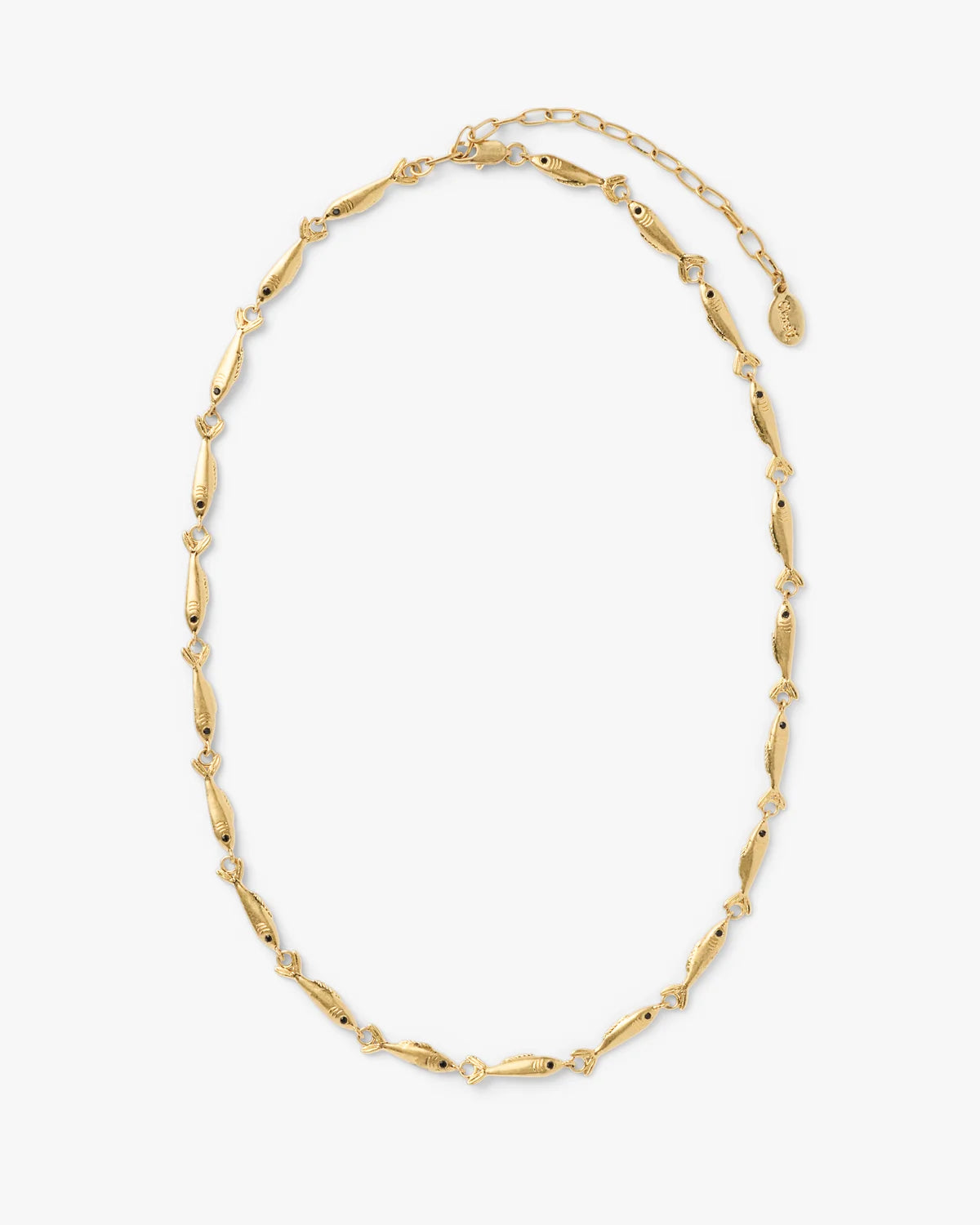 Clare V. Sardine Chain Necklace 16" 100054