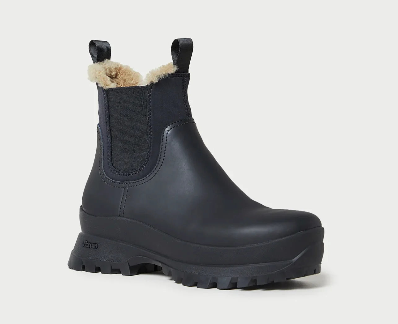 Loeffler Randall Tara Black Shearling-Lined Boot