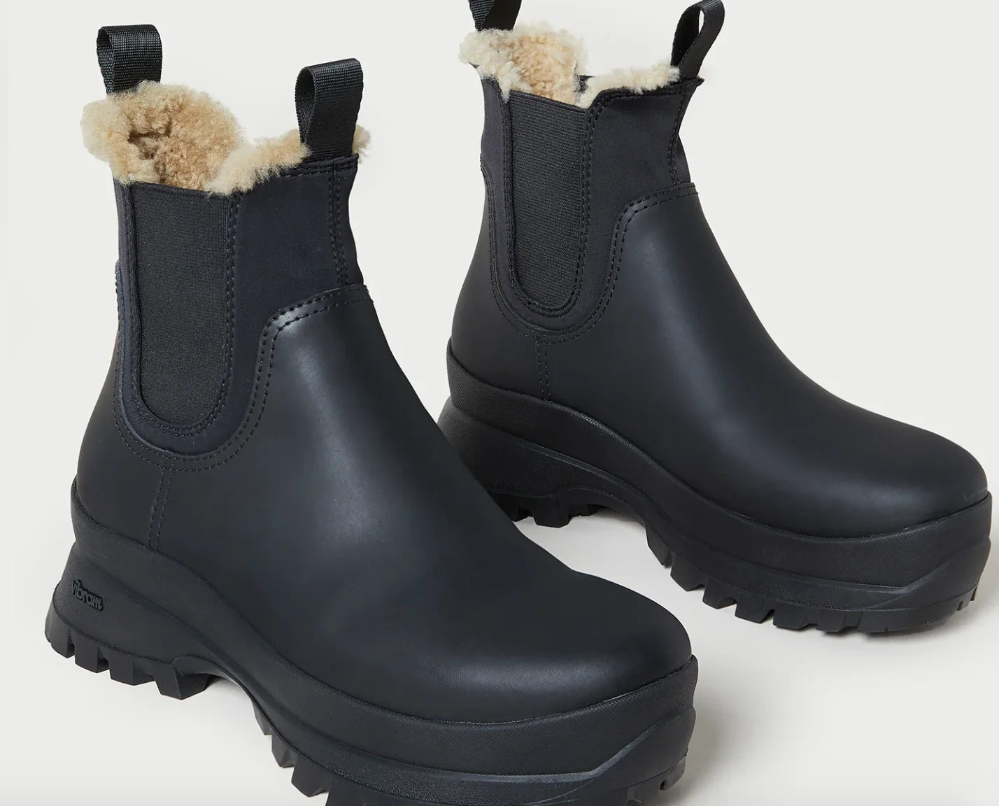 Loeffler Randall Tara Black Shearling-Lined Boot