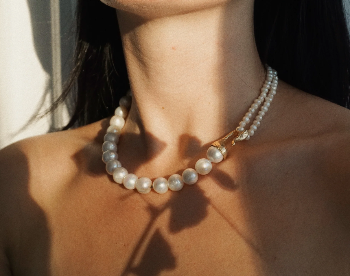 Anita Berisha "She Is Bold" Pearl Collar
