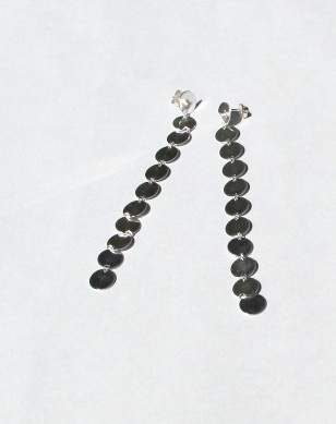 Saskia Diez Paillettes Earrings Multi Long