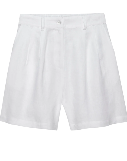 DONNI. The Linen Pleated Short