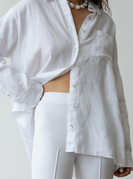 DONNI. The Linen Relaxed Shirt