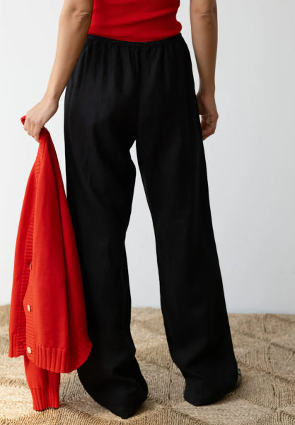 DONNI. The Linen Simple Pant