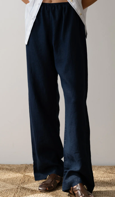 DONNI. The Linen Simple Pant