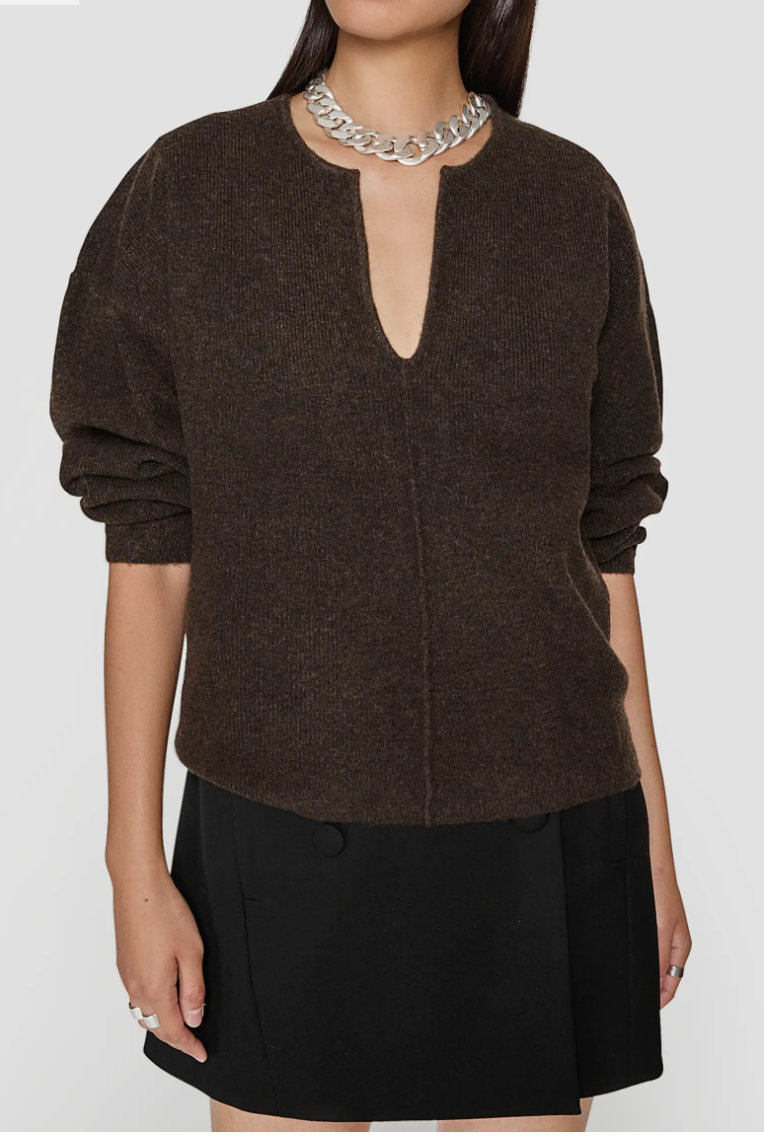 Rebecca Minkoff Harper Split Neck Sweater