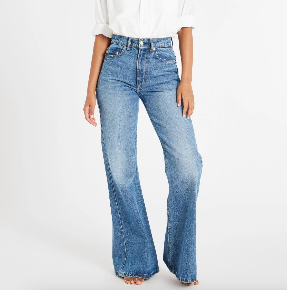 Mille Ashton High Rise Wide Leg Flare Jean