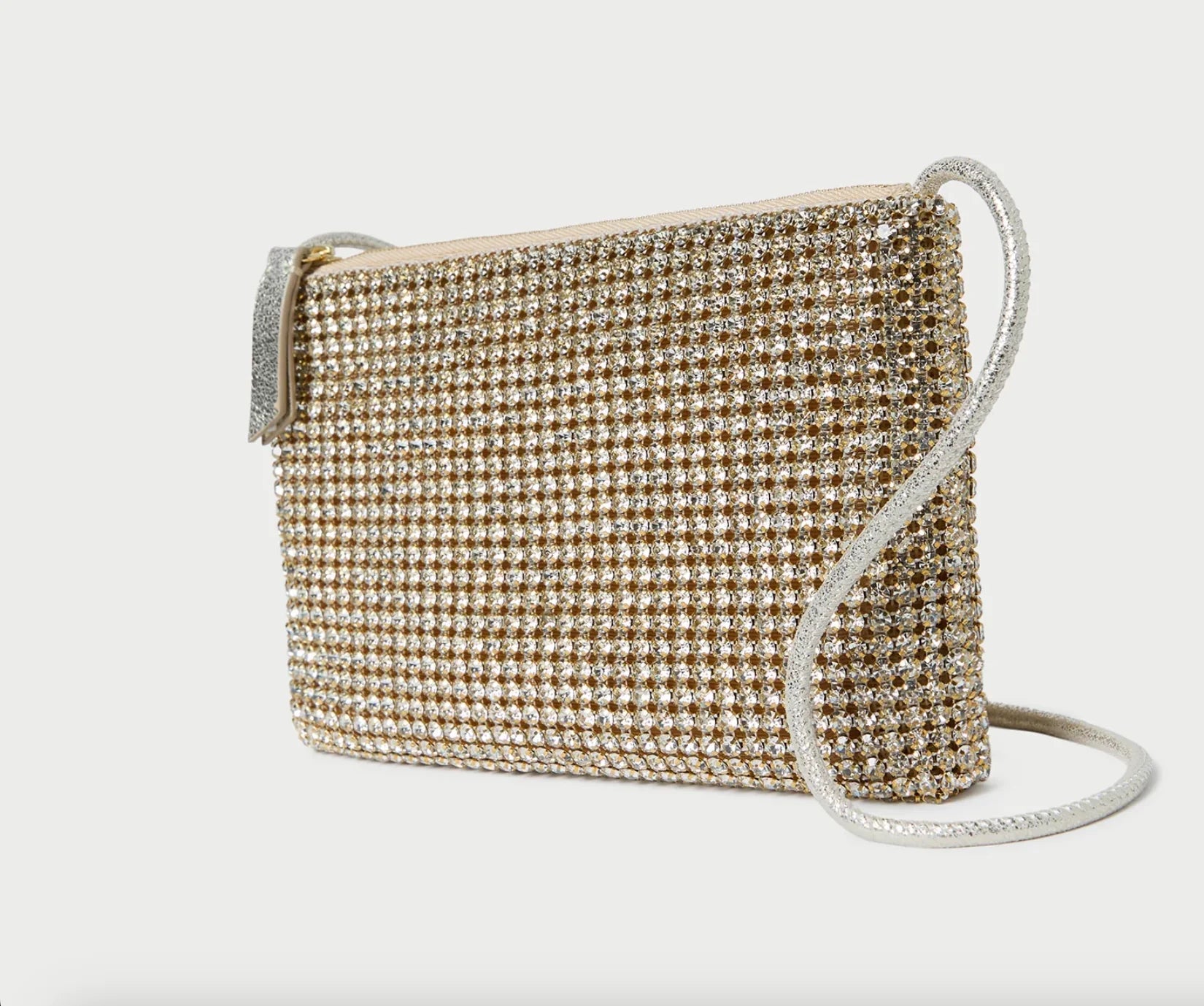 Loeffler Randall Yasmine Gold Diamante Crossbody