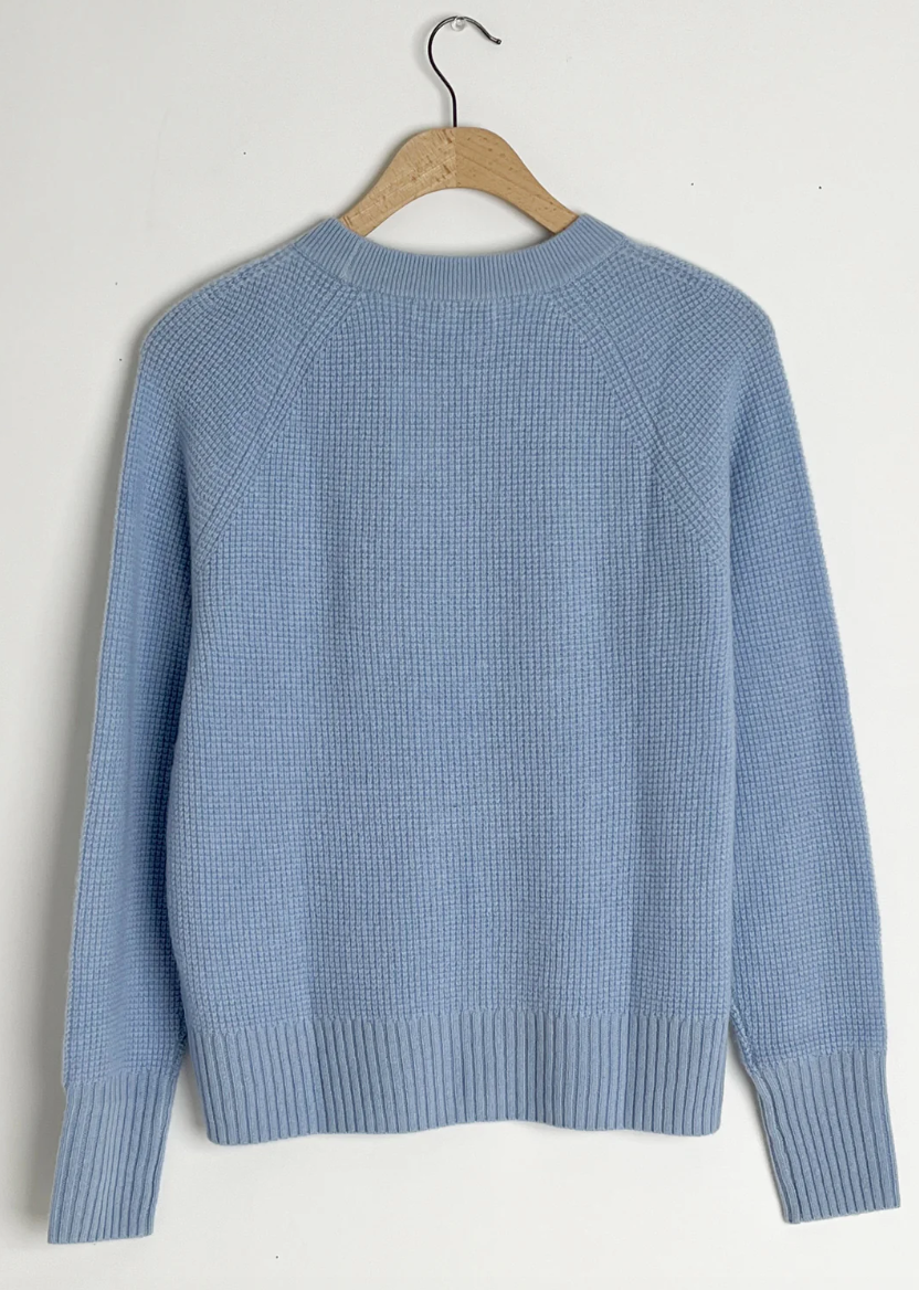 White + Warren Cashmere Waffle Sweatshirt 20388