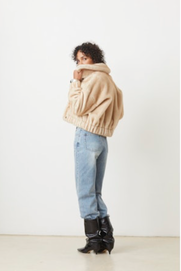 SUNCOO Evan Faux Fur Jacket