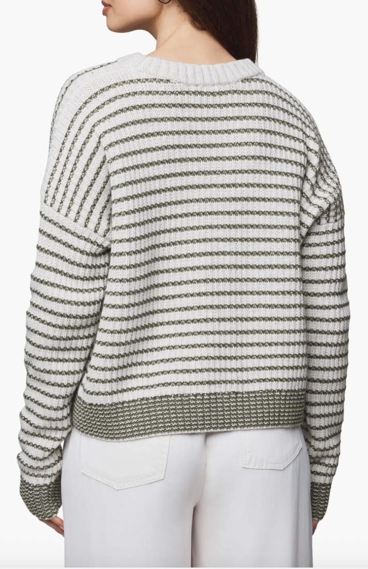 Splendid Lucy Stripe Sweater Green Spruce/Oak RF5S030