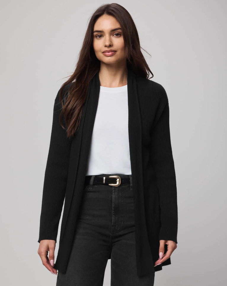 Splendid Georgie Open Cardigan Black RF5S010