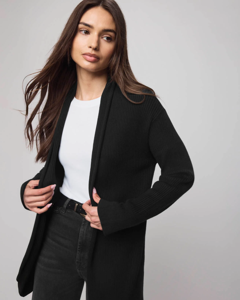 Splendid Georgie Open Cardigan Black RF5S010