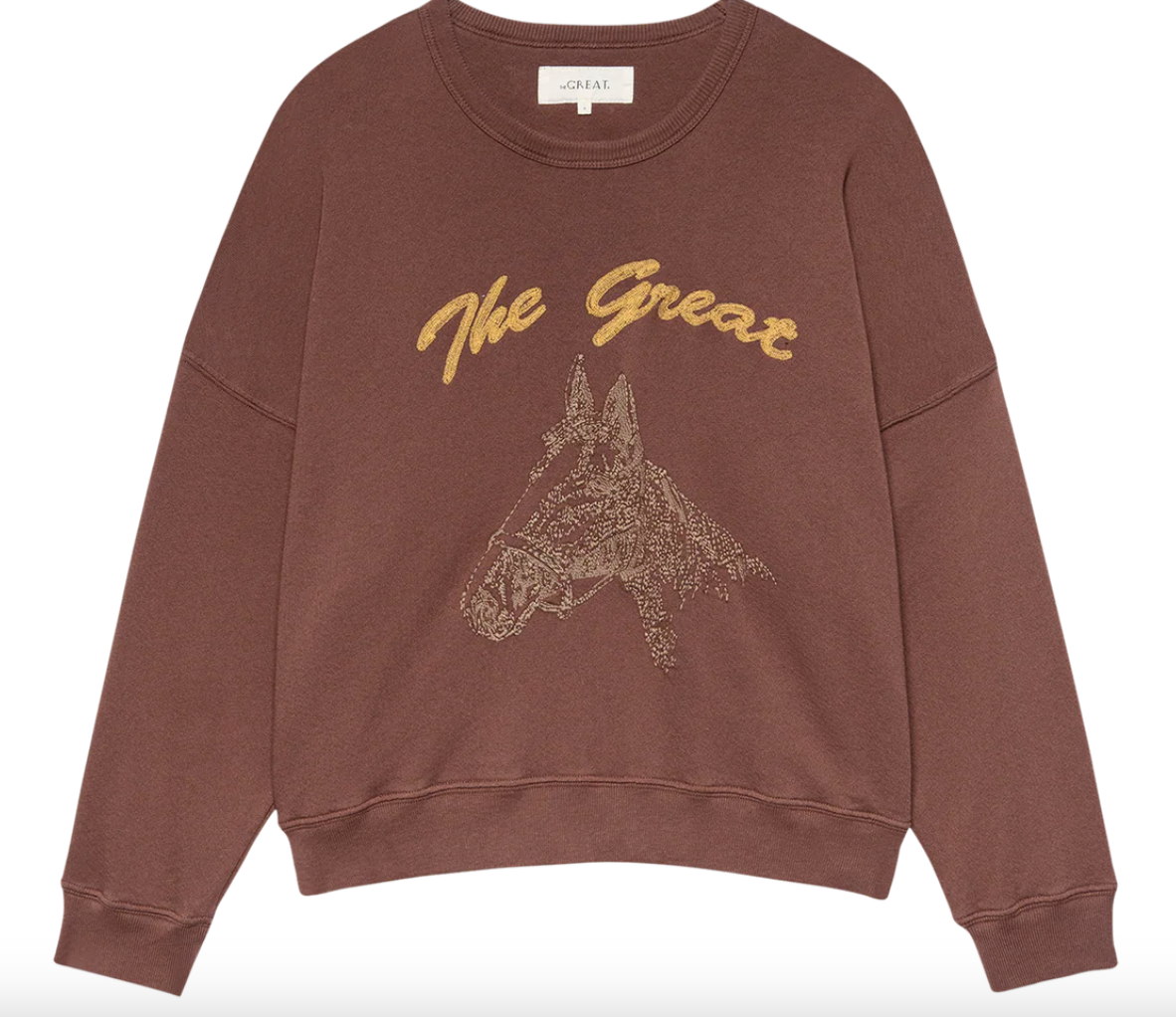 The Great The Teammate Sweatshirt with Horse Embroidery