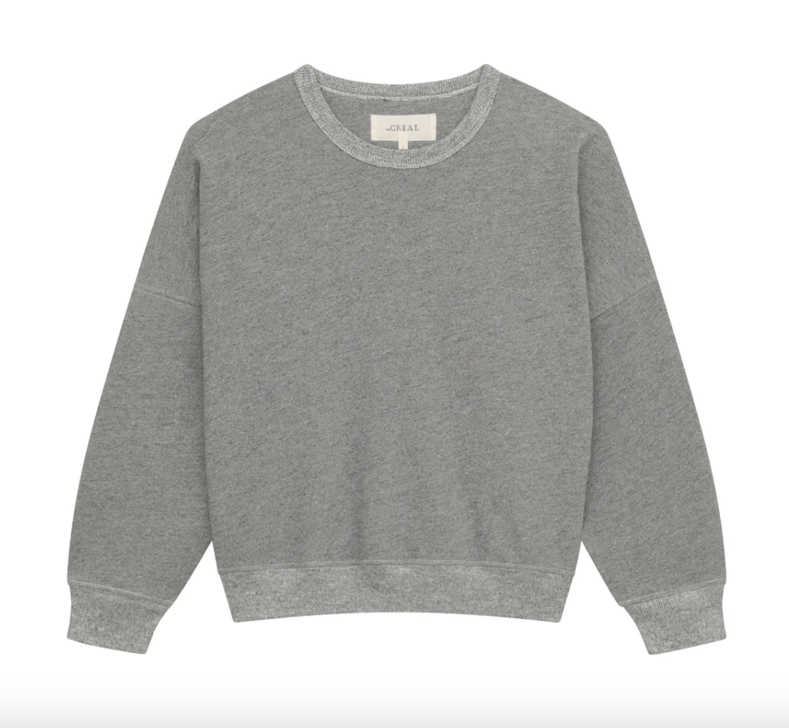 The Great The Teammate Sweatshirt in Varsity Grey