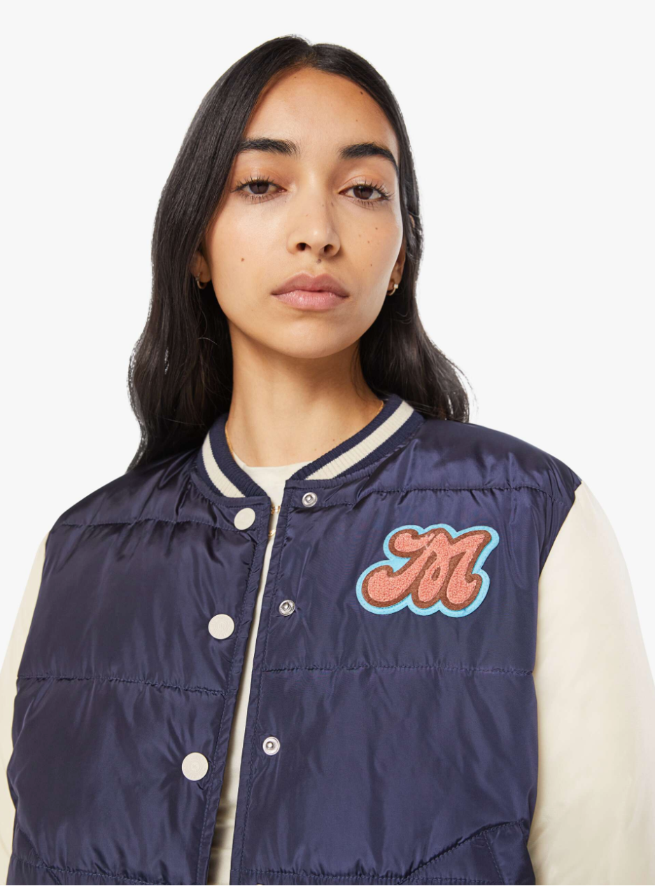 Mother Denim Pillow Talk Letterman Jacket 3027-1836-ING