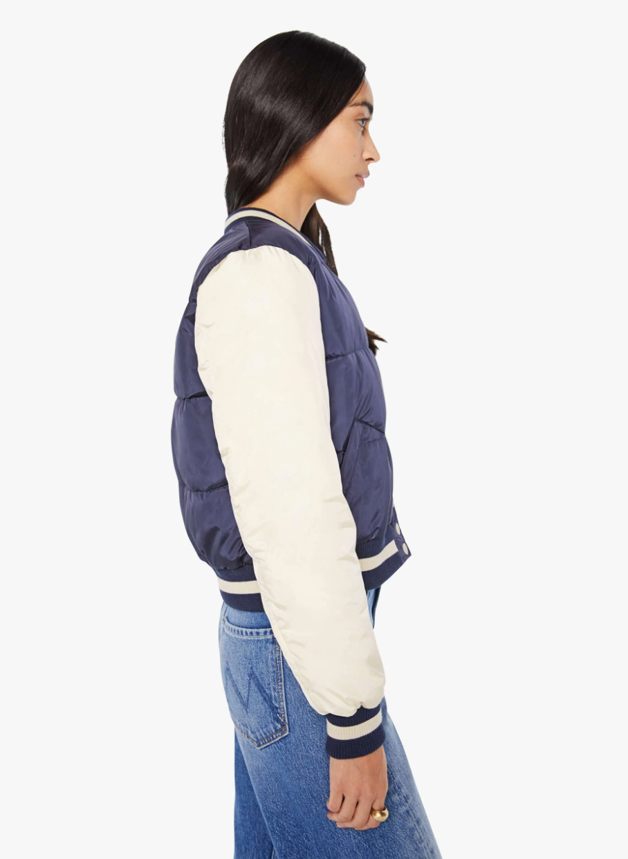 Mother Denim Pillow Talk Letterman Jacket 3027-1836-ING