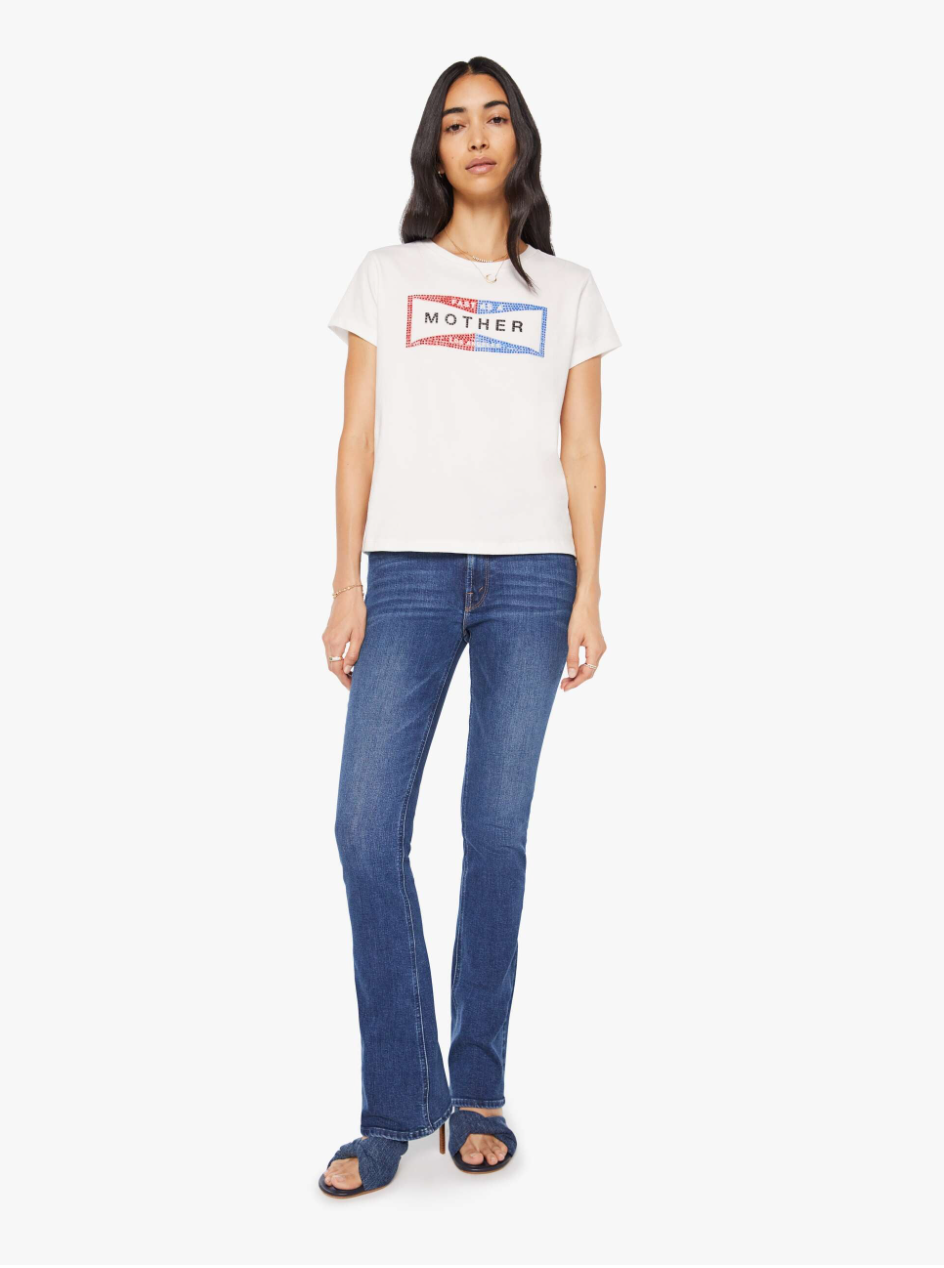 Mother Denim The Boxy Goodie Goodie Tee Shirt 8231-1574-FFM