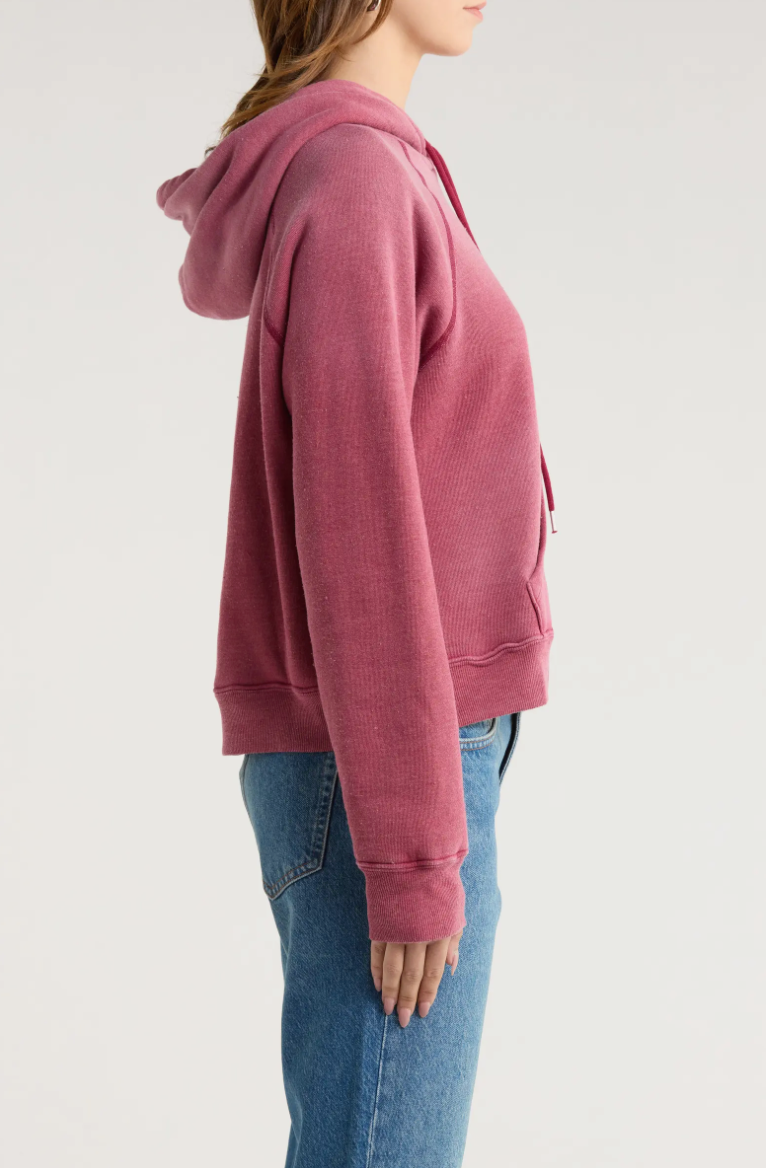 RE/DONE Thermal Lined Raglan Snoopy Hoodie