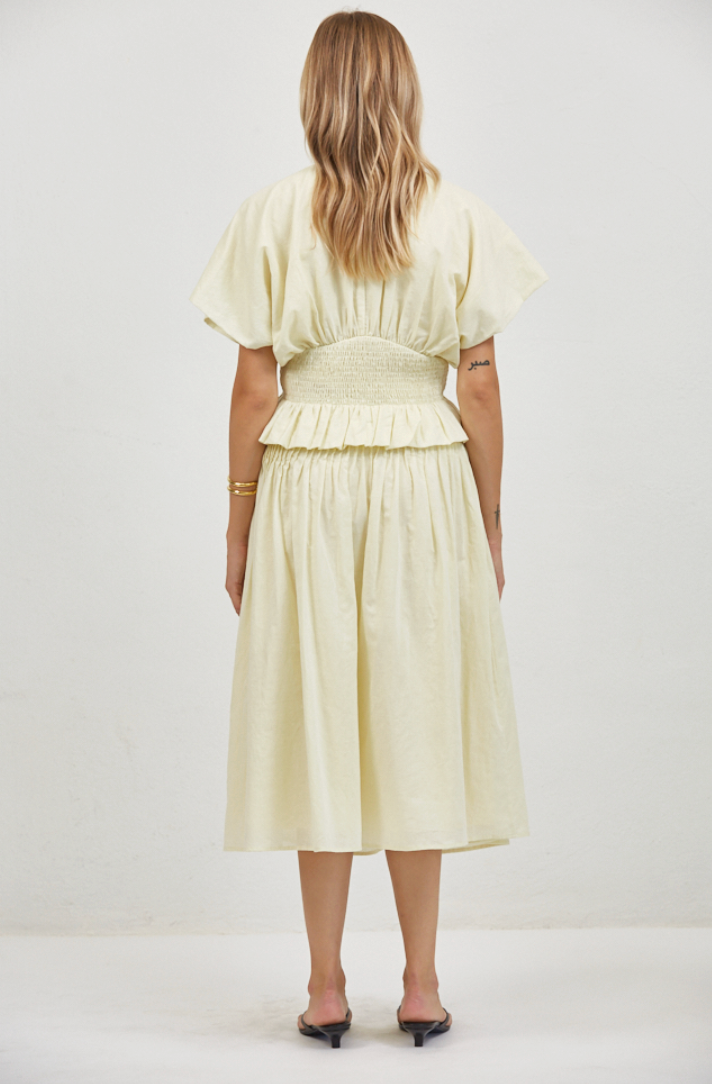 a.ren madine cinched waist top PL2016T