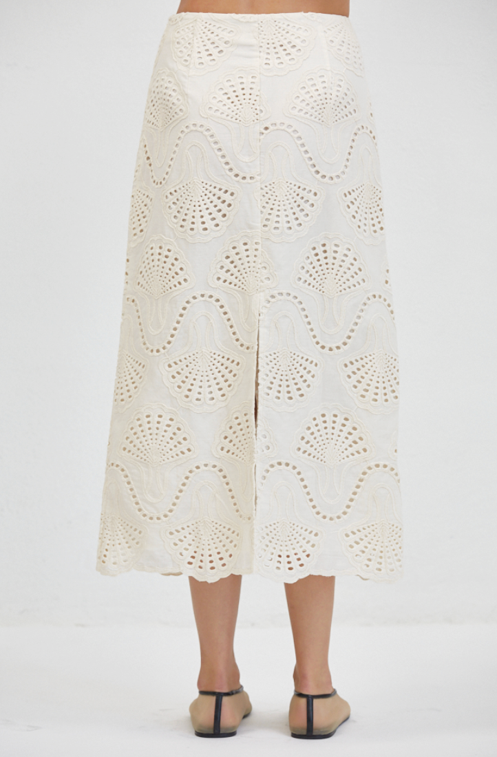 a.ren cannes eyelet skirt PW2031B