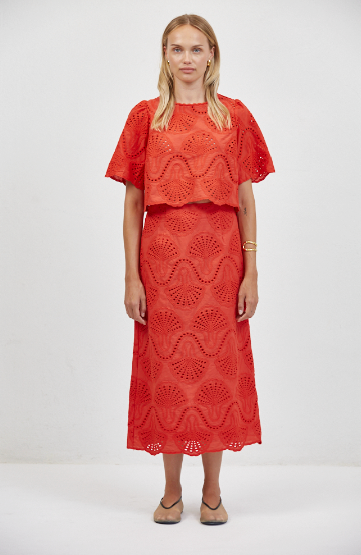 a.ren cannes eyelet top PW2031T