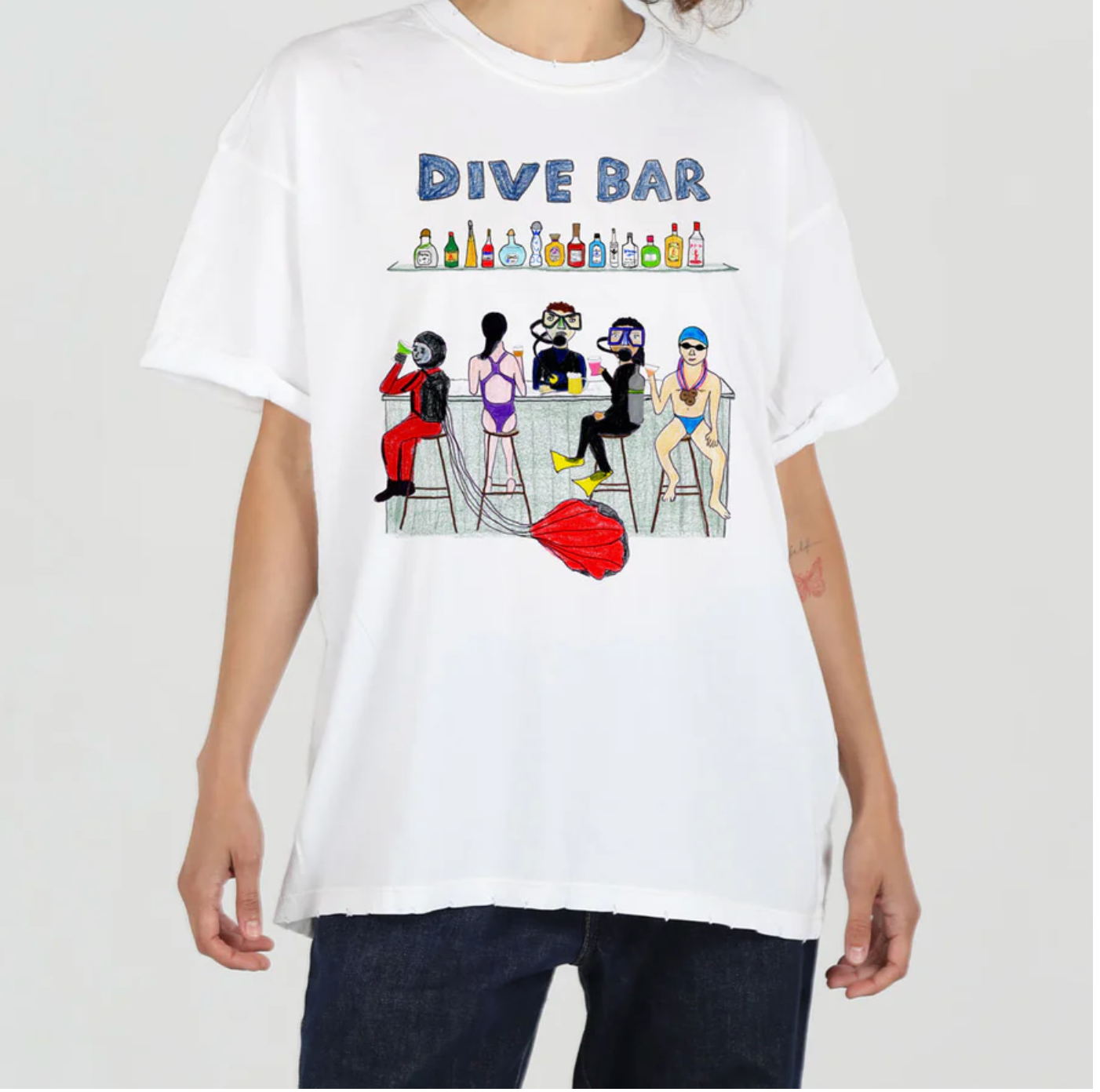 Unfortunate Portrait Boyfriend Tee Dive Bar