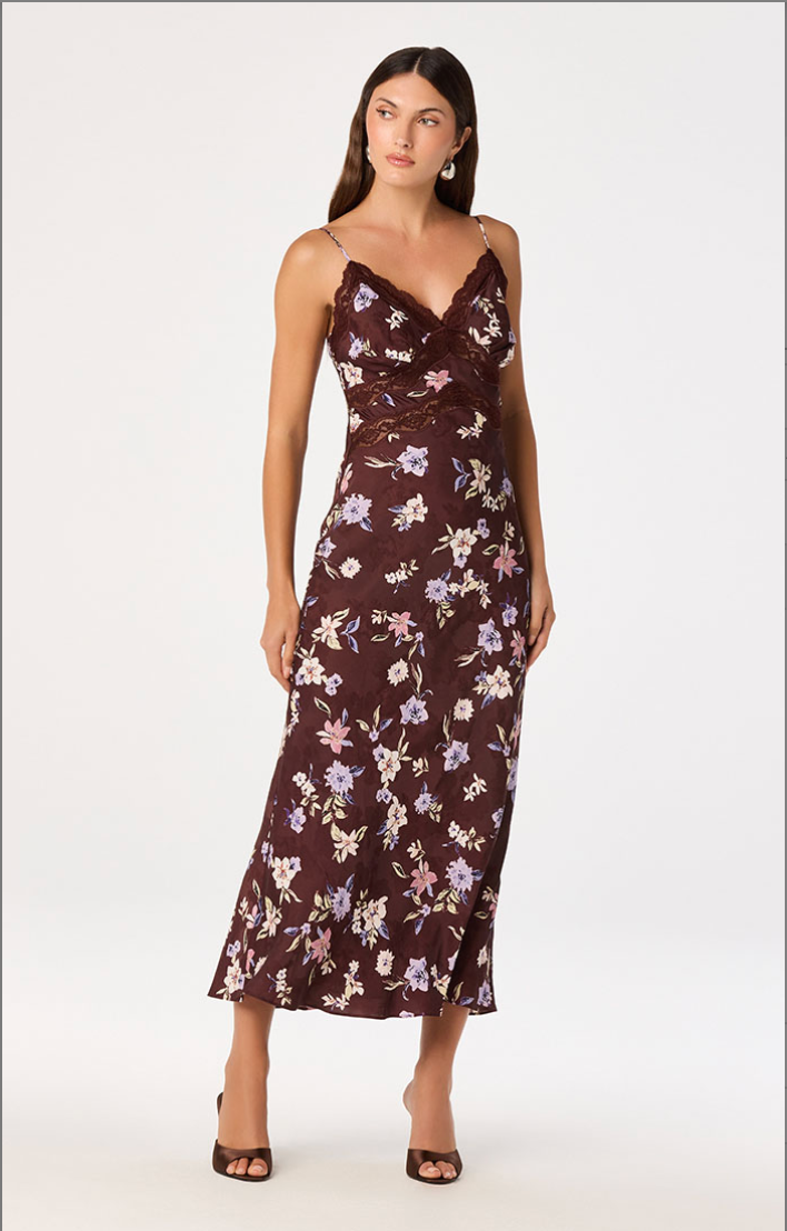 ASTR Carin Floral Slip Dress
