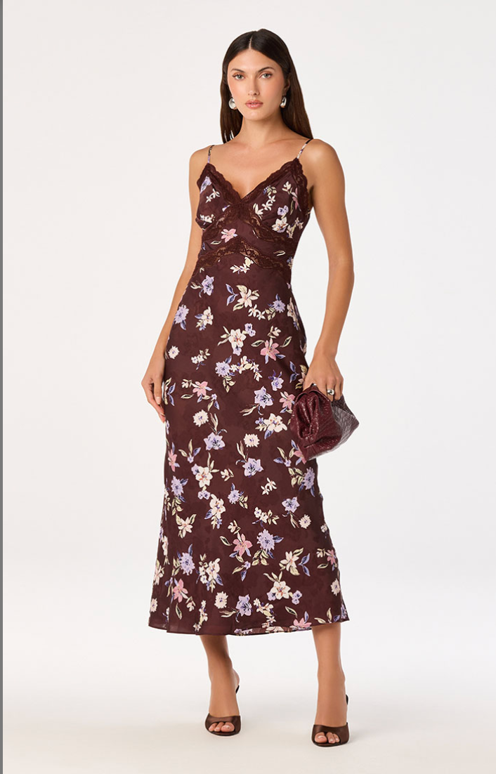 ASTR Carin Floral Slip Dress