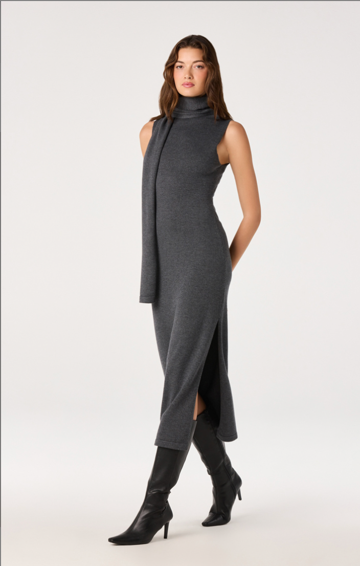 ASTR Shyanne Turtleneck Scarf Sweater Dress