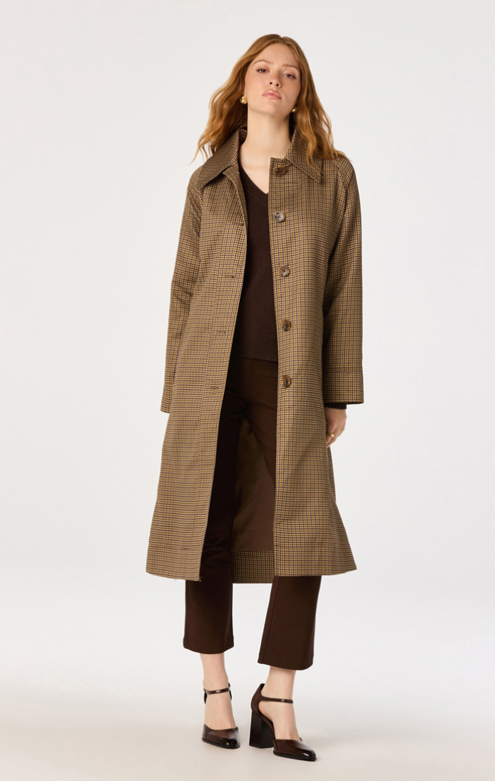 ASTR Heaven Plaid Trench Coat