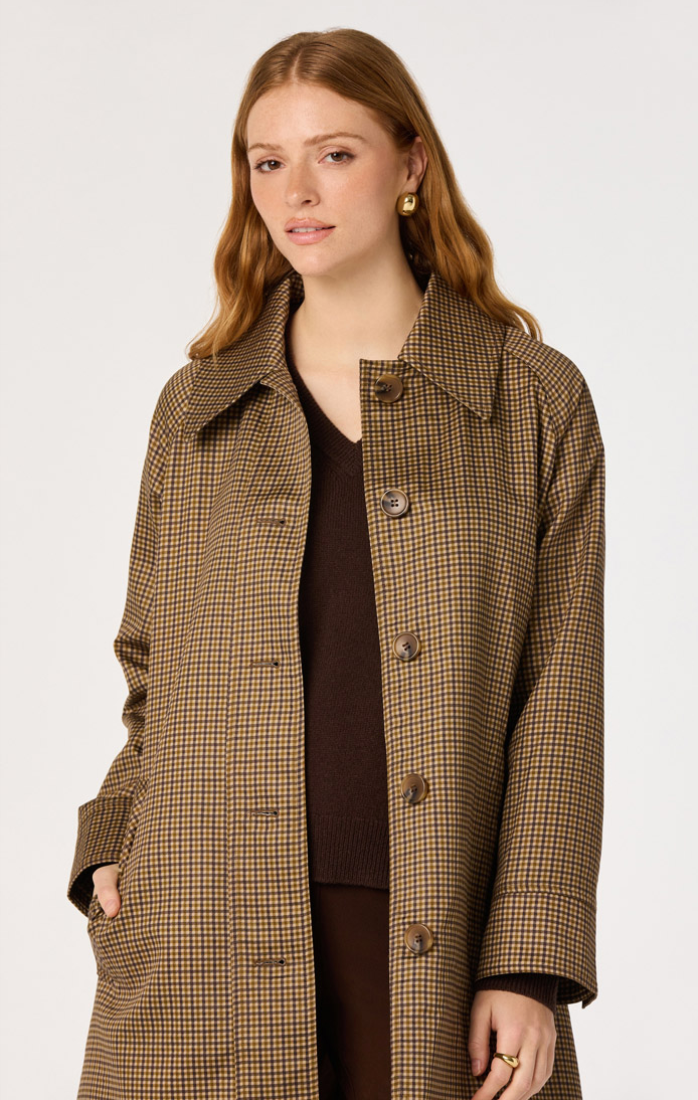 ASTR Heaven Plaid Trench Coat