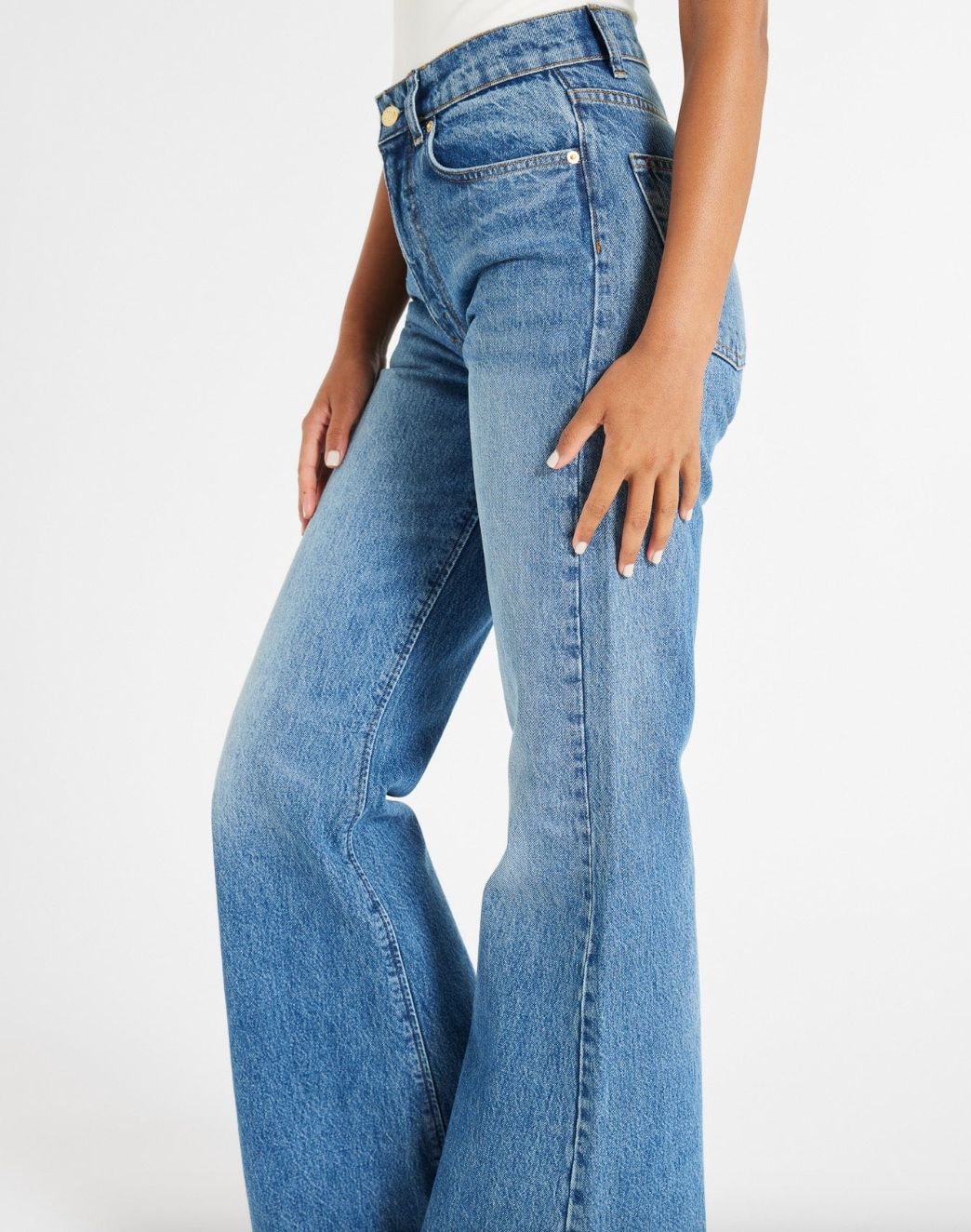 Mille Ashton High Rise Wide Leg Flare Jean