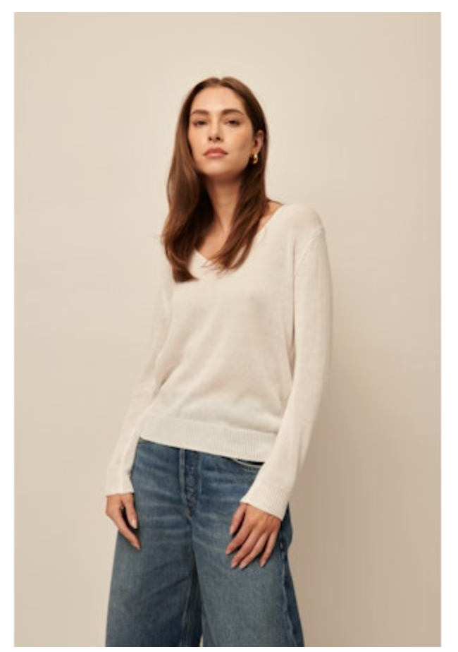 Line the Label Delilah Cotton-Linen Sweater